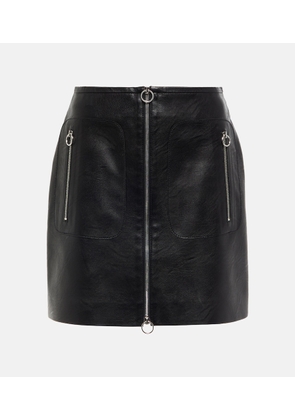 Stella McCartney Faux leather zip miniskirt