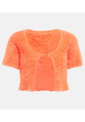 Jacquemus La Maille Neve logo cropped cardigan