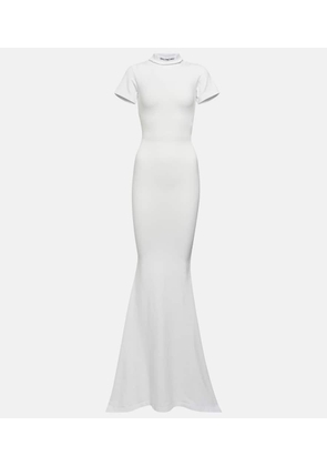 Balenciaga Cotton-blend T-shirt maxi dress