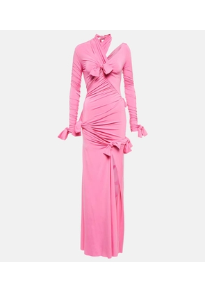 Balenciaga Knot ruched gown