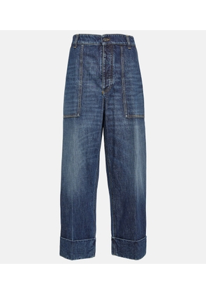 Bottega Veneta High-rise wide-leg jeans