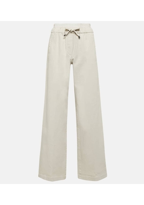 Brunello Cucinelli High-rise wide-leg jeans