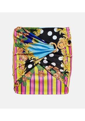 Versace Medusa Palm Springs wrap miniskirt