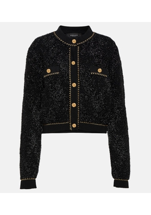 Versace Medusa wool-blend cardigan
