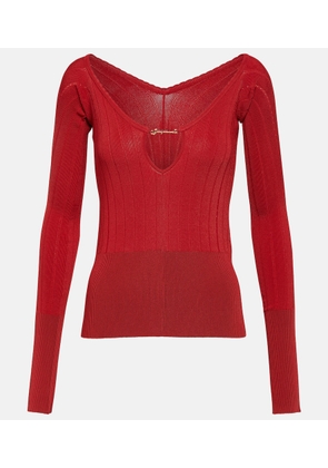 Jacquemus Le Haut Pralu off-shoulder sweater