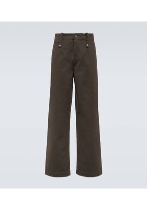 Burberry Cotton twill straight pants