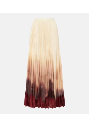 Altuzarra Sif pleated ombrÃ© maxi skirt