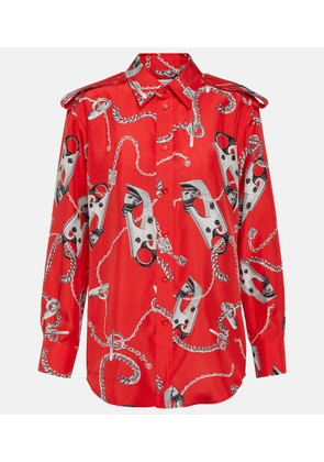 Burberry Printed silk shirt