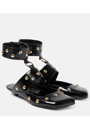 Chloe Jade studded leather flats