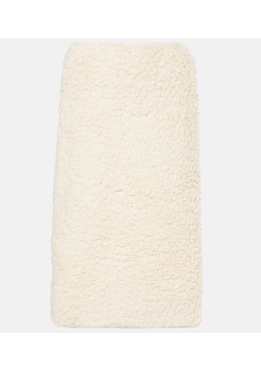 Jil Sander Cotton fleece midi skirt
