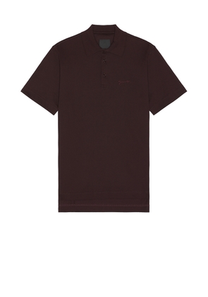 Givenchy Monogram Polo in Burgundy - Burgundy. Size L (also in M, S, XL/1X).