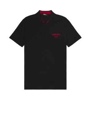 VERSACE Polo in Black - Black. Size M (also in S).