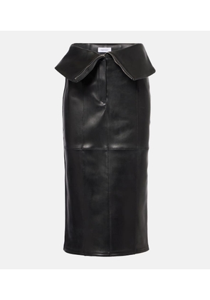 McQueen Leather pencil skirt