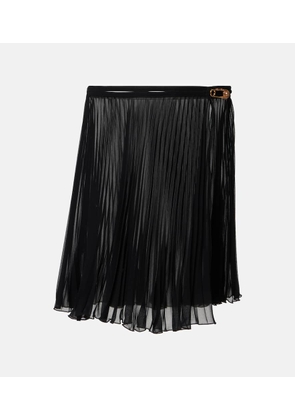 Versace Safety Pin pleated beach cover-up
