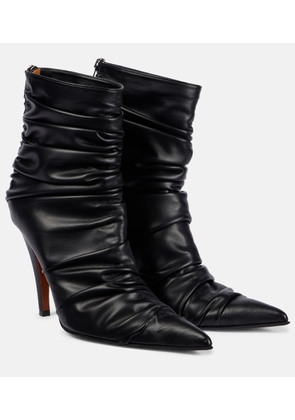 McQueen Ruched ankle boots
