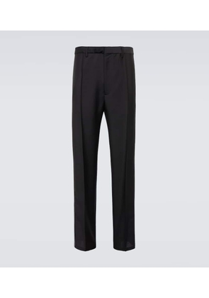 Prada Mohair and wool logo pants