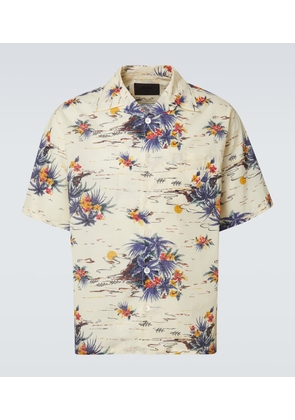 Prada Floral cotton bowling shirt
