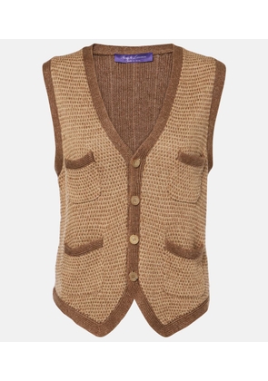 Ralph Lauren Collection Knitted linen and silk vest