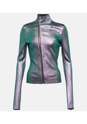 Rick Owens Gary leather-blend jacket