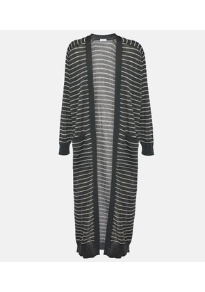Brunello Cucinelli Dazzling striped cotton cardigan