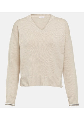 Brunello Cucinelli Wool, cashmere, and silk sweater