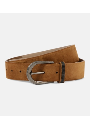 Brunello Cucinelli Monili suede belt
