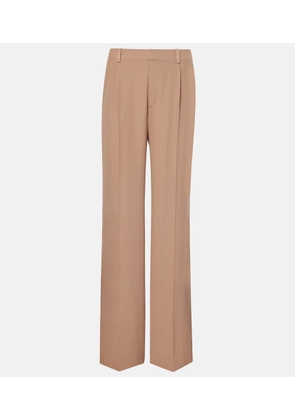 Saint Laurent Silk crepe wide-leg pants
