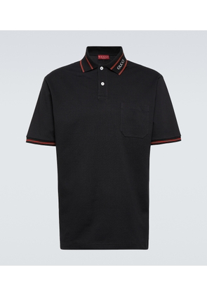 Gucci Cotton-blend pique polo shirt
