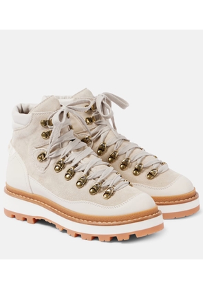 Moncler Peka Trek suede hiking boots