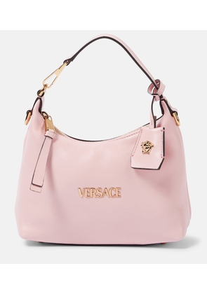 Versace Tag Small leather tote bag
