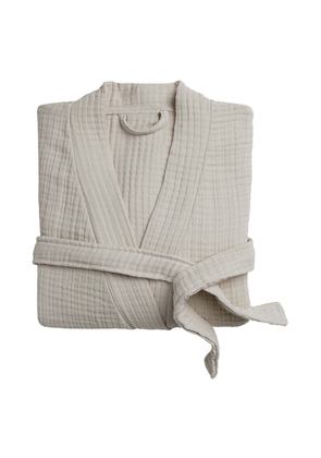 Parachute Cloud Cotton Robe in Bone - Cream. Size L (also in ).