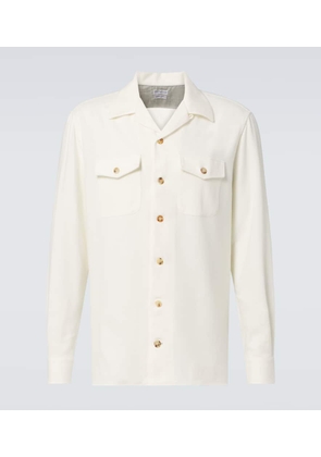 Brunello Cucinelli Wool and cashmere flannel overshirt