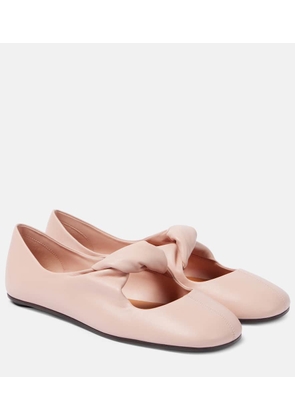 McQueen Leather ballet flats