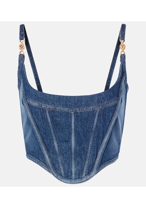 Versace Medusa '95 denim bustier