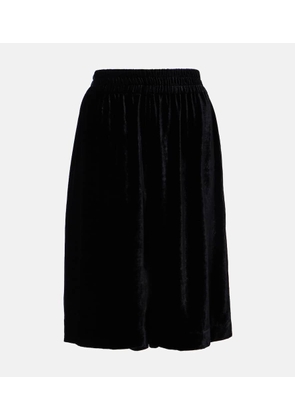 Chloe Velvet Bermuda shorts