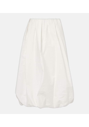 Brunello Cucinelli Cotton-blend midi skirt