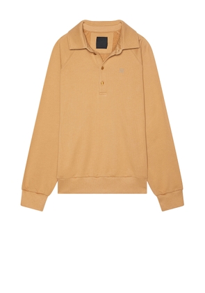 Givenchy Polo Sweatshirt in Camel & Natural - Brown. Size L (also in M, S, XL/1X, XXL/2X).