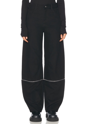 Moncler Genius X Willow Smith Wide Leg Trouser in Black - Black. Size 38 (also in 40, 42).