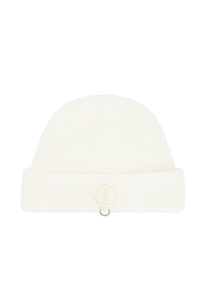 Moncler Genius X Willow Smith Wool Beanie in Cream - Cream. Size all.
