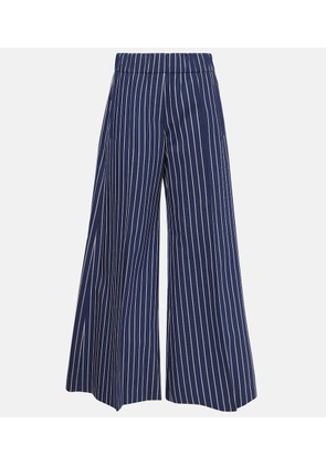 Brunello Cucinelli Cotton and silk wide-leg pants
