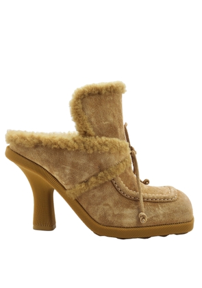 Burberry Square-Toe Highland Mules