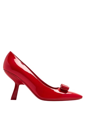Ferragamo Patent Leather Vara Bow Pumps