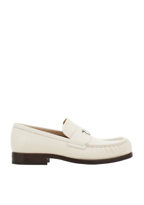 Ferragamo Slip-On Leather Loafers