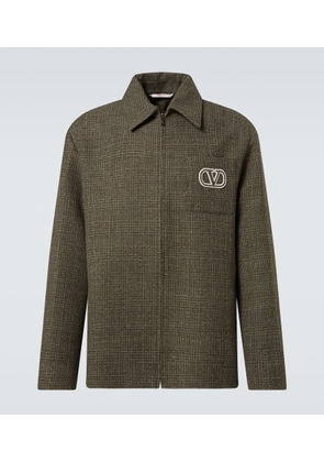 Valentino VLogo Signature wool and cotton overshirt