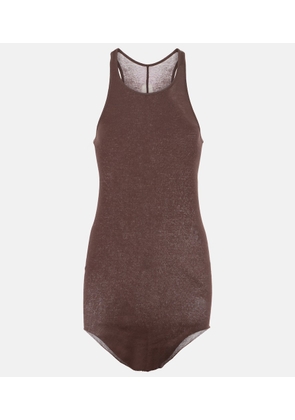 Rick Owens Ribbed-knit cotton tank top