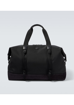 Moncler Leather-trimmed canvas duffel bag