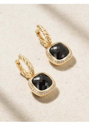 David Yurman - Albion® 18-karat Gold, Onyx And Diamond Earrings - Black - One size