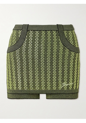 Jacquemus - Marino Jacquard-knit Shorts - Green - FR 32,FR 34,FR 36,FR 38,FR 40,FR 42,FR 44