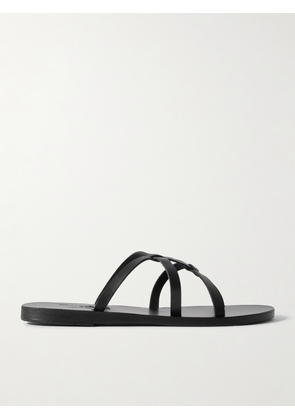 Ancient Greek Sandals - Egopi Leather Sandals - Black - IT35,IT36,IT37,IT38,IT39,IT40,IT41,IT42