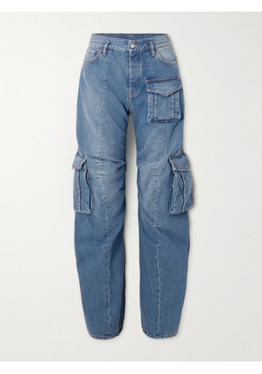 Acne Studios - High-rise Barrel-leg Cargo Jeans - Blue - EU 32,EU 34,EU 36,EU 38,EU 40,EU 42